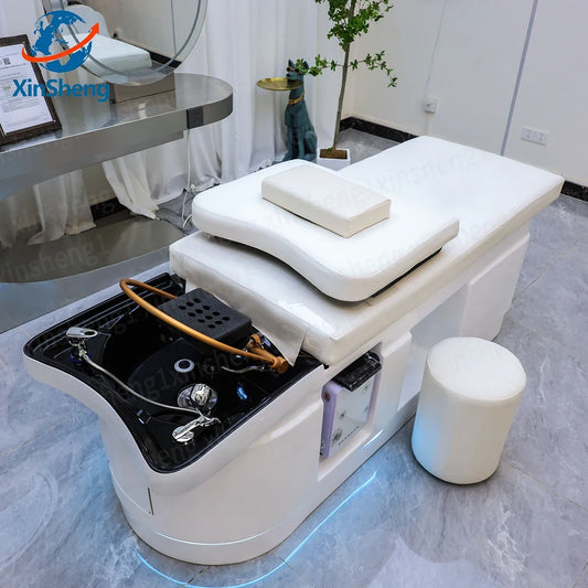 XinSheng 2025 Salon Massage Shampoo Bed Head SPA Hair Washing Equipment Beauty Care Couch Sofa Cushion Commercial Furniture