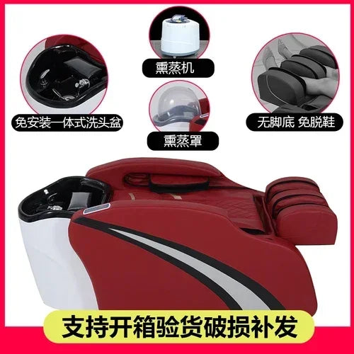 M178 Automatisches intelligentes elektrisches Massage-Shampoo-Bett für Friseursalons, spezielles Wasserzirkulations-Haarpflegebett