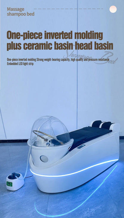 Japanese Head Spa Hair Washing Massage Bed Station Massage bed With Steam SPA Head Water Therapy