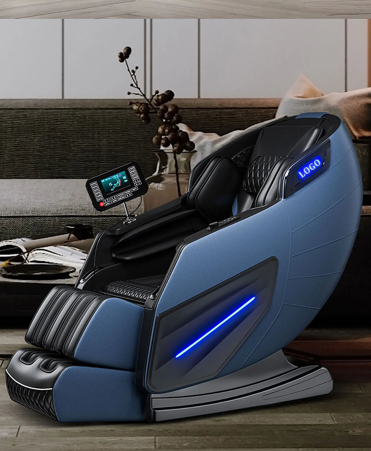 3  Year Warranty UKLife 4D SL-Track Full Body Air Bag Zero Gravity  Luxury Electric Massager Chairs For Office  Massage Sofa