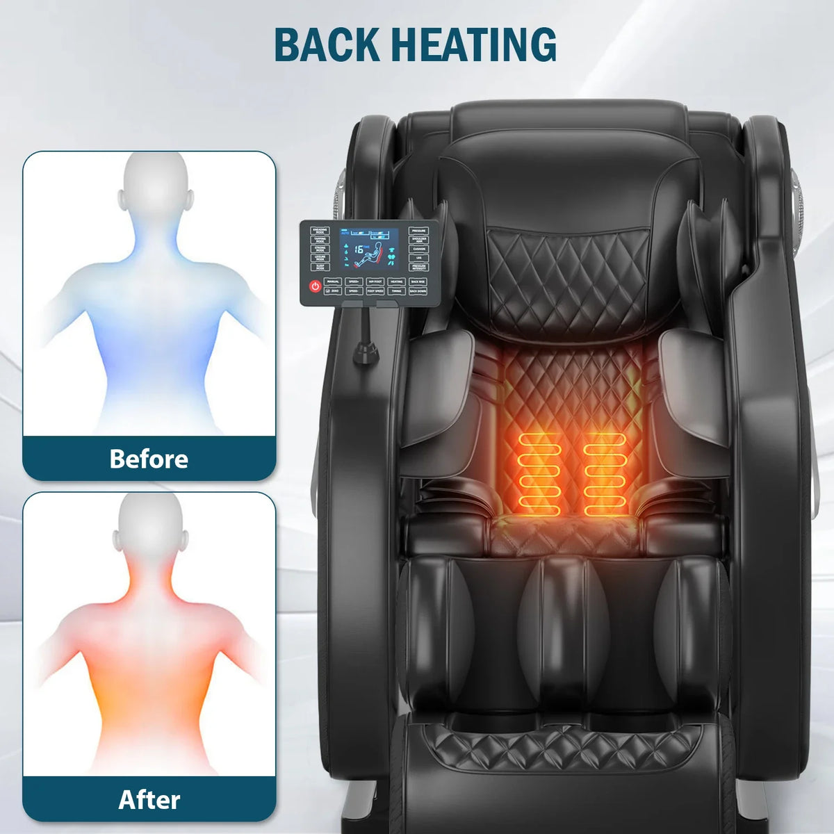 2025 7ft Professioneller Ganzkörper-Elektromassagesessel 400Lbs Kapazität 4D Massage Schwerelosigkeit Multifunktions-Heimmöbel