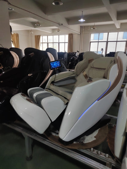 2025 Newest massage chair luxury 4D zero gravity Dual-core Full body Airbag Shiatsu Heating 3D Thai Stretch home Office chair