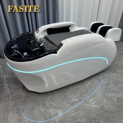 Langlebiges, multifunktionales, intelligentes elektrisches Massage-Shampoo-Bett, Friseursalon, Schönheitssalon, Friseurbett Überlegen
