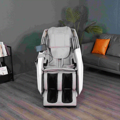 Innovativer elektrischer Ganzkörper-Massagesessel 18 Modi Liegefunktion Fußstütze Schwerelosigkeitssystem Infrarottherapie 135 cm SL