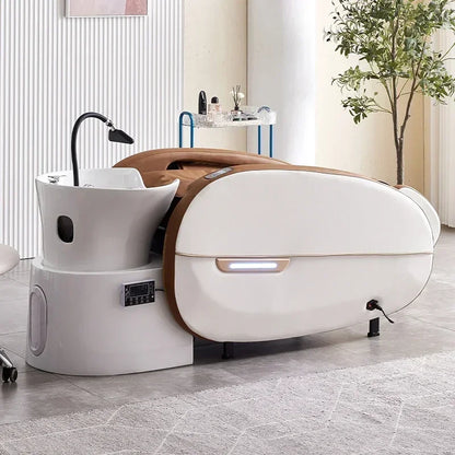 Fabrik Custom Salon Haarewaschsessel elektrischer Massagetisch Kopfhaut-Spa-Shampoobett