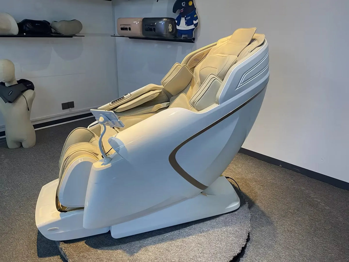 4D Zero Gravity Massage Chair with SL-Track/AirBag & 3D Body Scan - Dual Core Electric Recliner Sofa for Home Office
