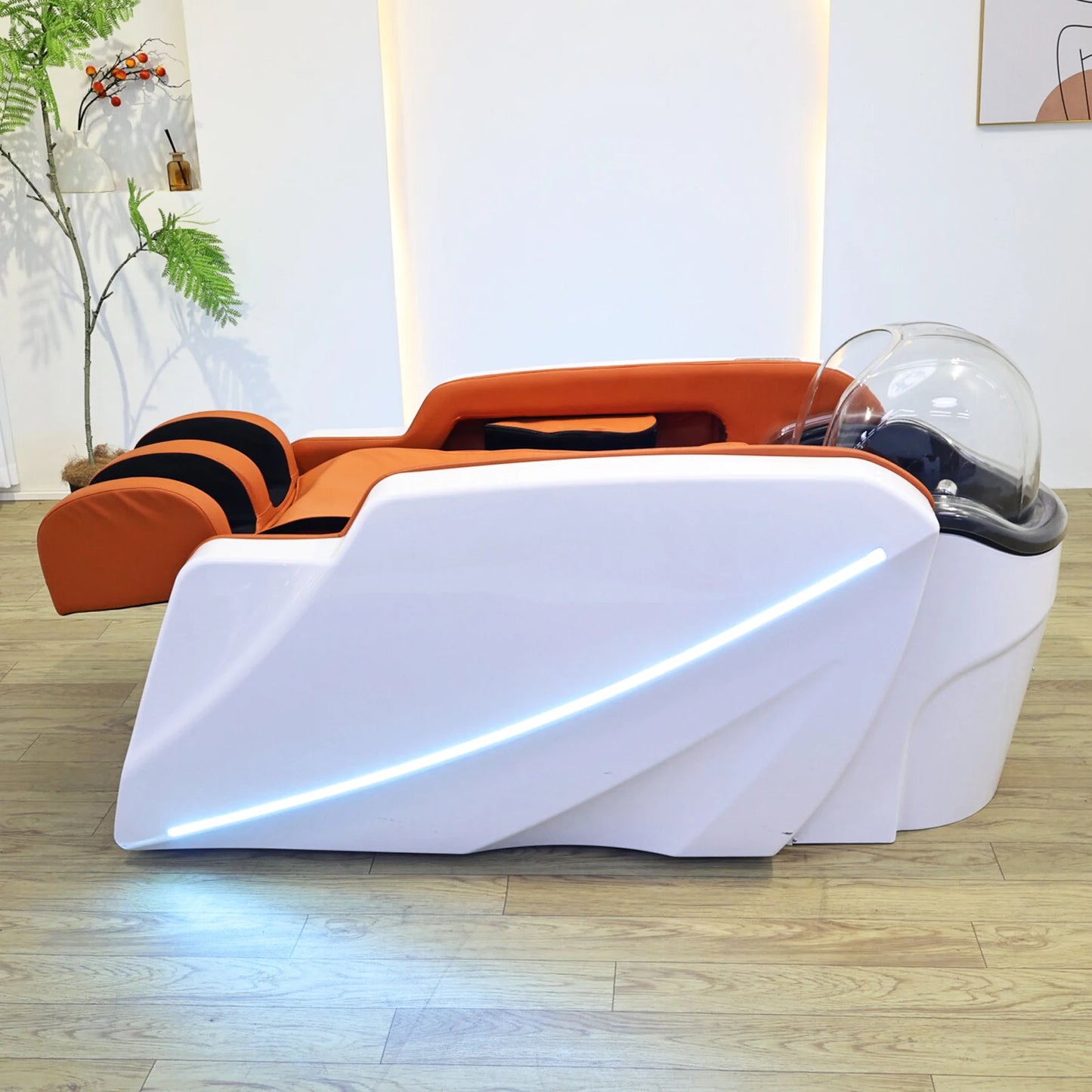 High-End elektrisches Massage-Haarwaschbecken Premium-Saloneinrichtung für professionelle Friseurdienstleistungen in gehobenen Regionen