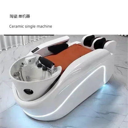 ss neues intelligentes elektrisches Massage-Shampoo-Bett, konstante Temperatur, automatische Wasserzirkulation, Begasungs-Kopftherapie-Bett