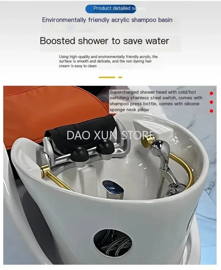Japanischer tragbarer Shampoo-Stuhl Massage-Kopf-Spa-Duschkopf-Wasserkreislauf-Betten-Therapie-Massageliege-Möbel MQ50XF