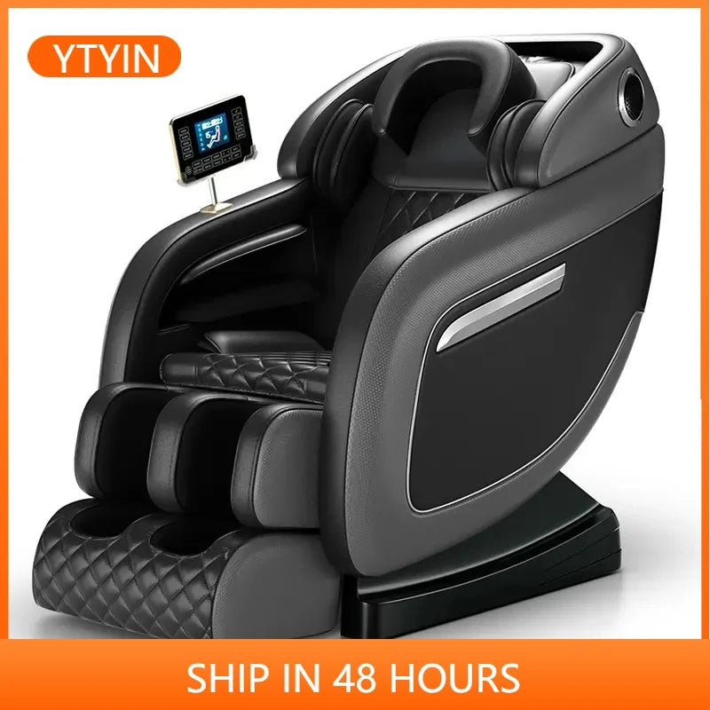 YTYIN 2023 Zero Gravity Massage Chair Full Body Electric Massage Sofa Chair Price with Massage LCD Controller PU Leather
