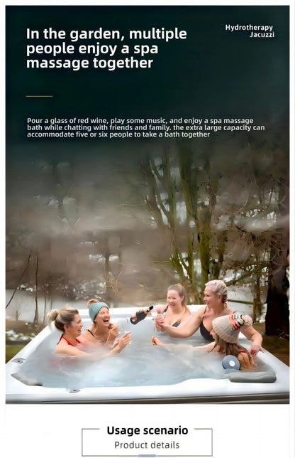 Outdoor-Jacuzzi-SPA-Whirlpool, großer Acryl-Massagebadewanne, intelligenter thermostatisch beheizter Pool, Villa, Hof, Hotel, Resort