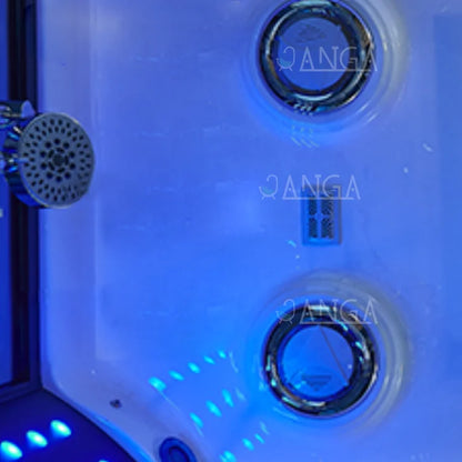 Customization Luxury Steam Shower Room with Jacuzzier Tub Hydro Therapy Massage Steam Bath Room Glass Shower Cabin Wet Sauna Roo