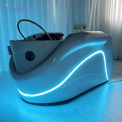 Luxury Electric Massage Head Spa Water Therapy Shampoo Bed Electric Massage Hair Washing Head Spa Shampoo Bed With Heating