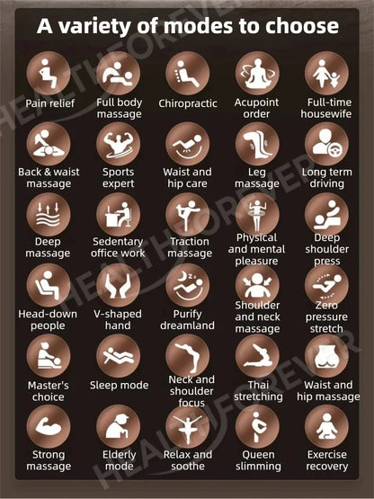 6D+6D Dual 6-Kopf-Massagesessel SL Track Wärmetherapie KI-Sprachsteuerung Thai-Stretch-Massagesessel 4D Zero Gravity Gesundheits-Scan