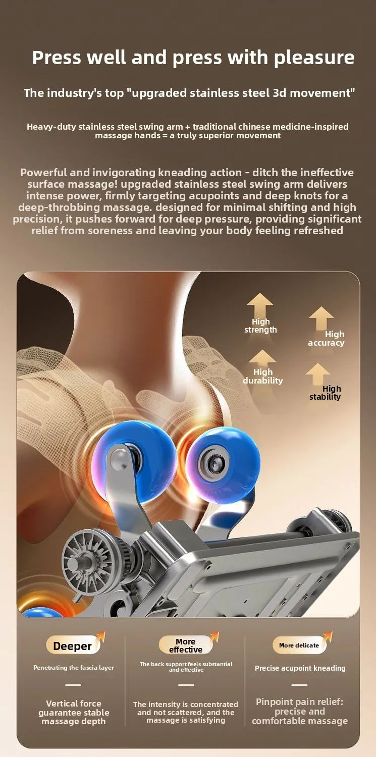 Ganzkörper-Massagesessel, Home Smart, Luxus, multifunktional, Relaxsessel, verstellbar, automatisch, Shiatsu, Entspannungstherapie, Design