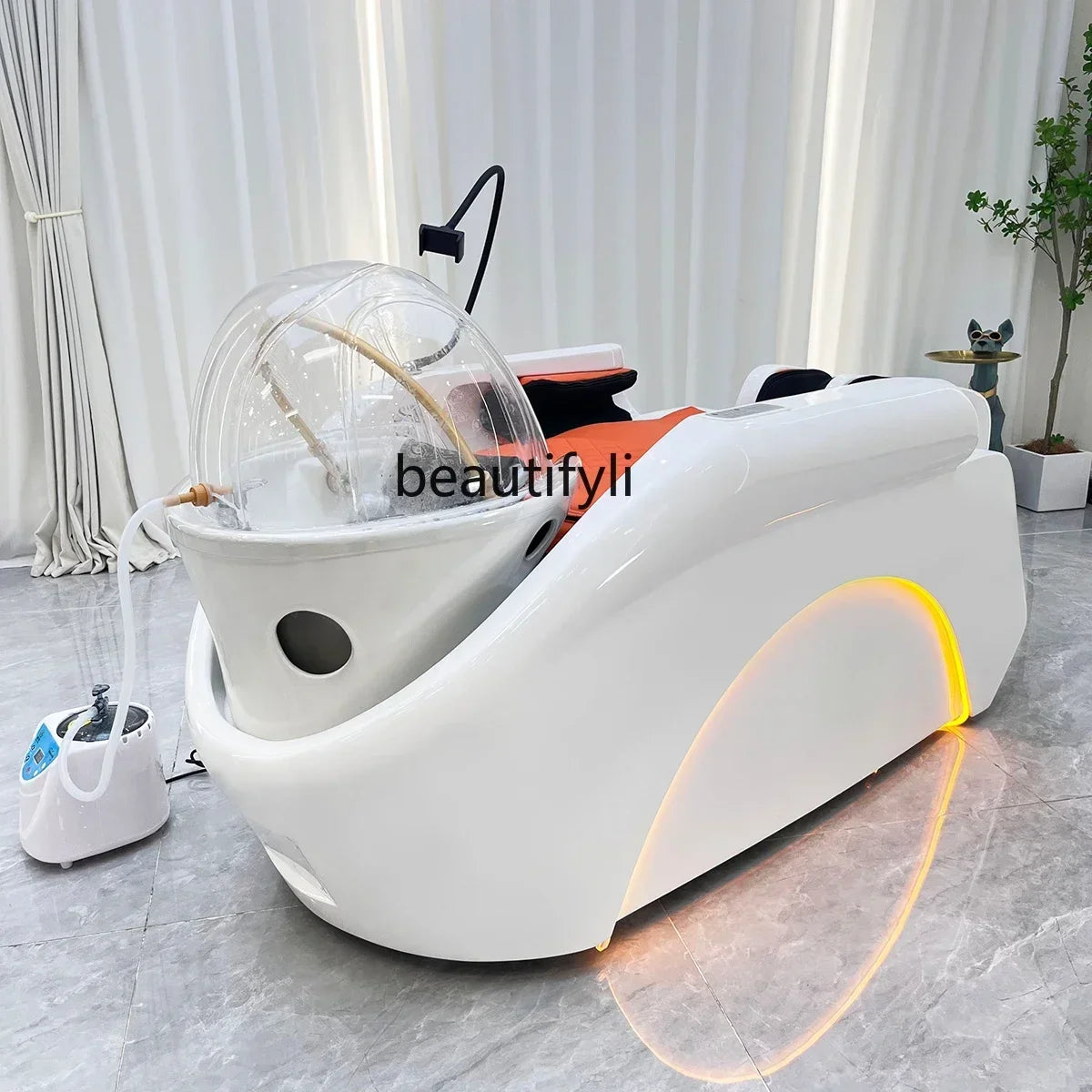 Asmt59 High-End Intelligente Massageshampoo-Liege Spezielle Wassertemperatur-Zirkulation Automatische Multifunktions-Friseursalon-Waschanlage