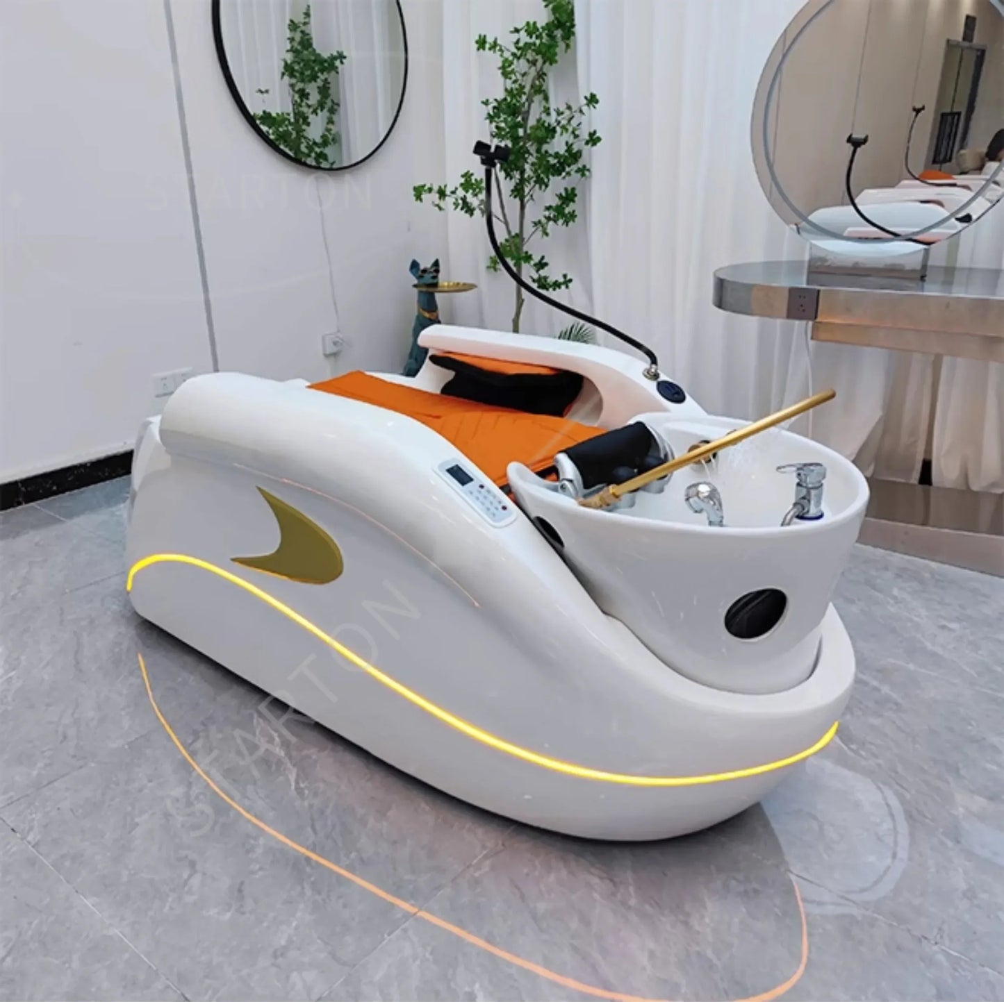 Adjustable Modern Relax Shampoo Chairs Lounge Comfort Barber Shop Shampoo Chairs Massage Stylist Furniture