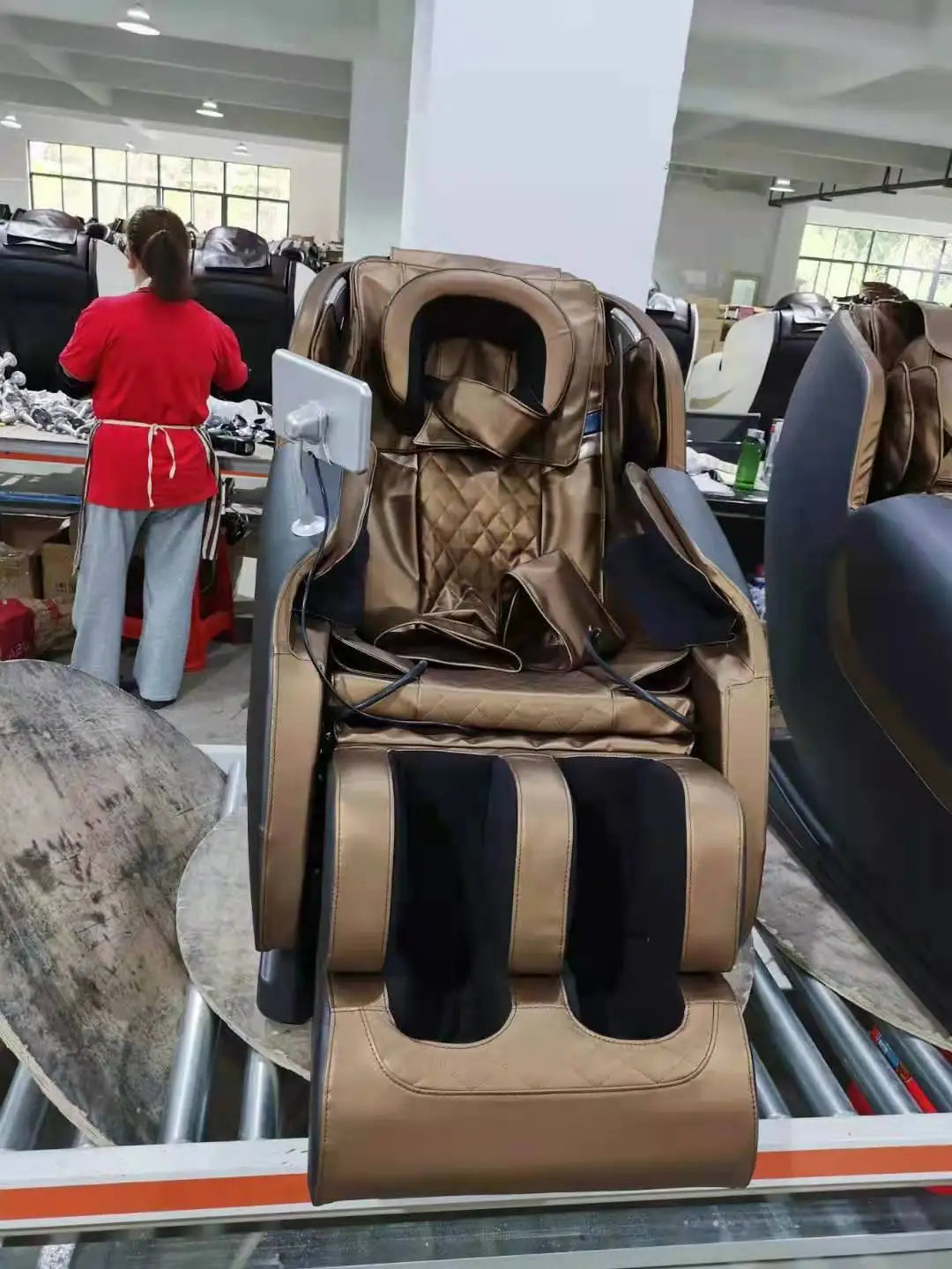 Luxury Portable Massage Chair, Zero Gravity Full Body with Foot Rollers & Music | Electric Relaxation & Entertainment System