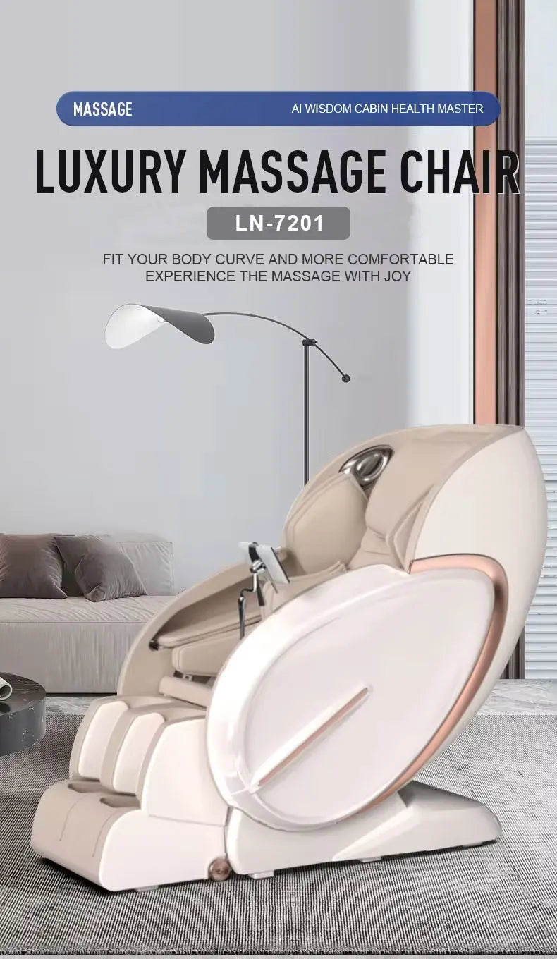 8D Full Body Luxury Shiatsu Massage Chair Smart Relax Heated Zero Gravity with Whole Body Sl Track Rocking Chair