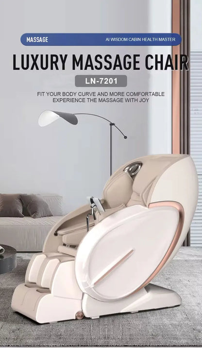 8D Full Body Luxury Shiatsu Massage Chair Smart Relax Heated Zero Gravity with Whole Body Sl Track Rocking Chair