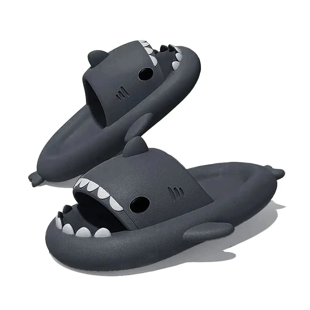 Shark Cloud Slides – Funny EVA Slippers for Women, Men & Kids