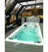 DepositZwei-Zonen-Luxus-Jacuzzi-Whirlpool-Kombination, neues Design, Schwimm-Spa-Pool
