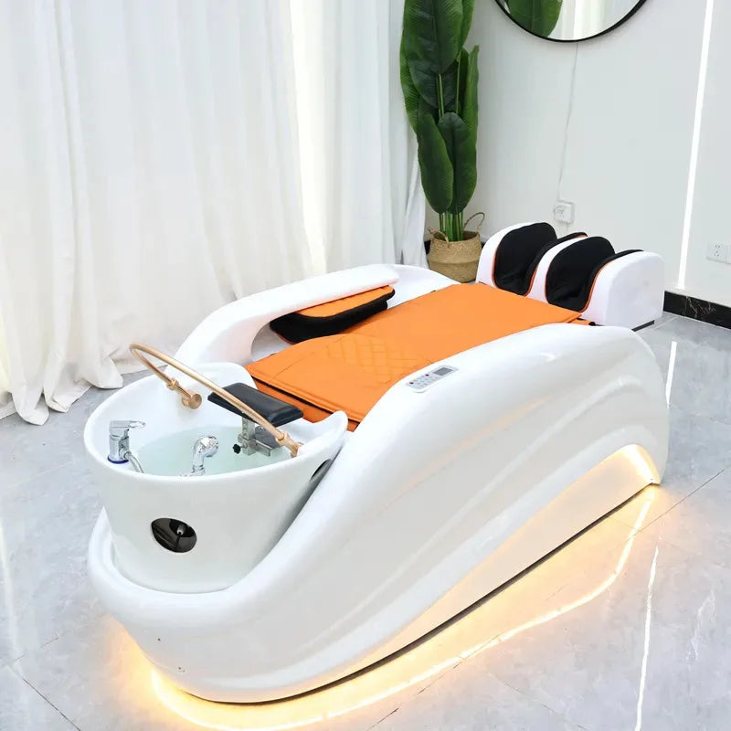2026 Premium Smart Massage Shampoo Bed Hair Washing Table Luxury Salon Head SPA Furniture Comfortable Massage Table