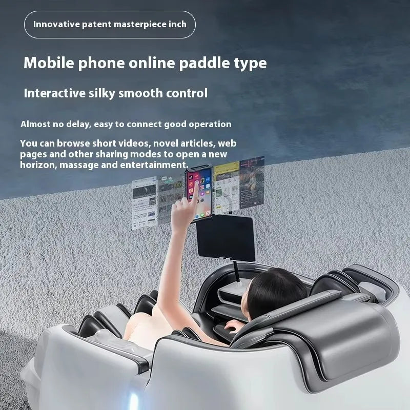 Luxury 4D SL Track 3D Zero Gravity Massage Chair Modern High End Electric Dual Core Zero Gravity Full Body  Massage Chair