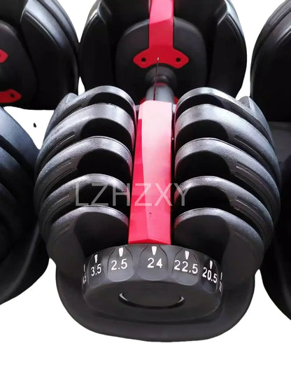 Hanteln Männer und Frauen Heimfitnessgeräte Kurzhanteln mit Gummiummantelung und einstellbarem Gewicht Bodybuilding Groß Fitness