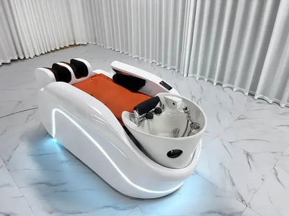 newIntelligent Electric Whole Body Massage Shampoo Bed Barber Shop Head Treatment Water Circulation Integrated Massage Couch