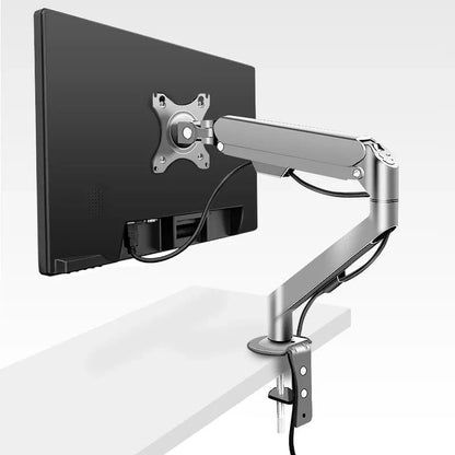 M5 Gas Spring Monitor Arm – Full Motion Desk Mount for LCD/LED Screens, Adjustable Stand Bracket