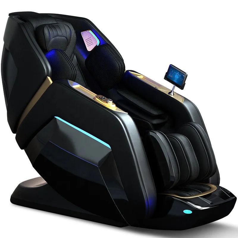 OEM Modernes Shiatsu-Massagegerät, Durchblutung, SL-Schiene, Ganzkörper-Luxus-4D-AI-Schwerelosigkeits-Massagesessel