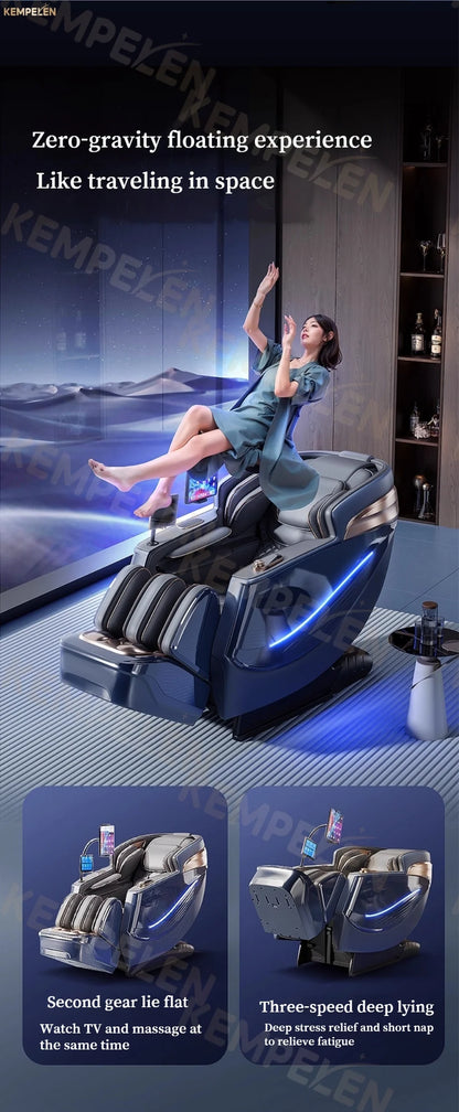 6D+ Dual-Core Massage Chair with 6-Hand 3D Therapy, Long SL Track & Heat – AI Voice Smart Relaxation for Total Body Comfort