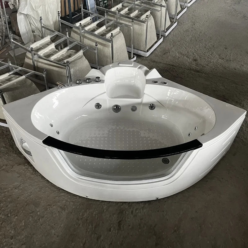 Neue moderne Acryl-Jacuzzi-Innenbadewanne Hydromassage Fiberglas Doppel-Whirlpool Jacuzzi Spa-Badewanne