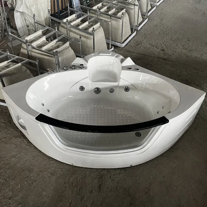 Neue moderne Acryl-Jacuzzi-Innenbadewanne Hydromassage Fiberglas Doppel-Whirlpool Jacuzzi Spa-Badewanne