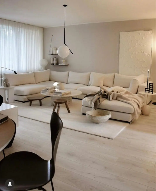 Minimalistische Multi-Seat Leder Ecksofa Kombination Modern Einfaches Wohnzimmer Sofas Erste Schicht Rindsleder L-Form Sofa-Set