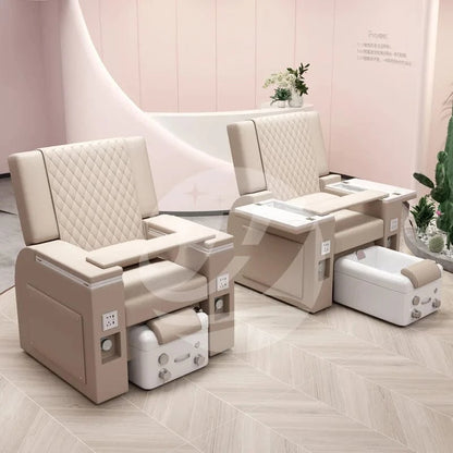 Luxury Electric Pedicure Spa Chair with Full Body Massage, Salon Manicure Sofa & Foot Spa Basin – Premium Spa Furniture