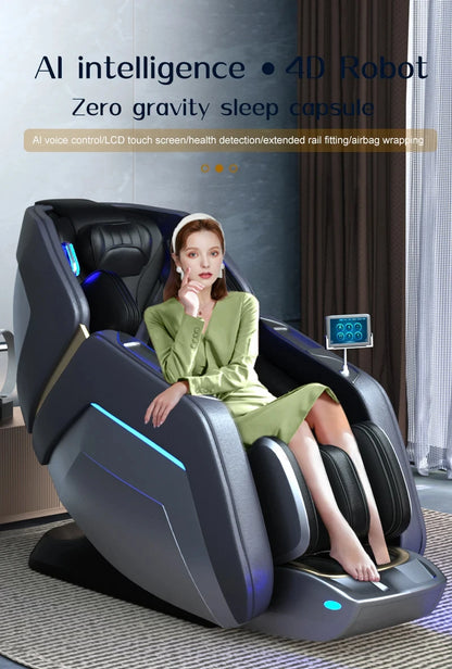 3 Jahre Garantie 4D SL Track Zero Gravity Ganzkörpermassagesessel mit Wärme und Airbag