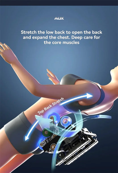 AUX 6D Shiatsu-Massagesessel, Smart-Massagesessel, Ganzkörper-Schwerelosigkeits-Streckmassagesessel, Relax-Massagesessel