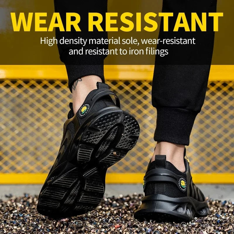 Lightweight Lace-Free Safety Shoes