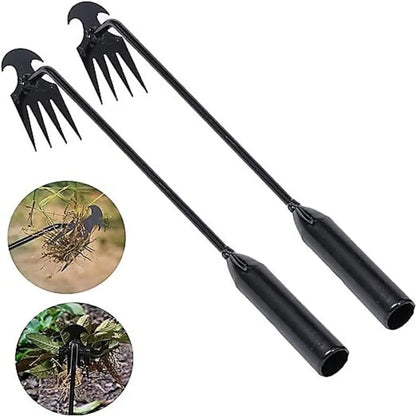 Désherbeur manuel multifonctionnel à 4 dents pour jardin, outil de désherbage de jardin durable et portable pour le jardinage des légumes et les plantes agricoles