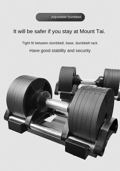 Factory Price Wholesales 40.5kg 36kg 32kg 24kg 20kg Dumbbell Set with 2kg Increments Adjustable Dumbbell