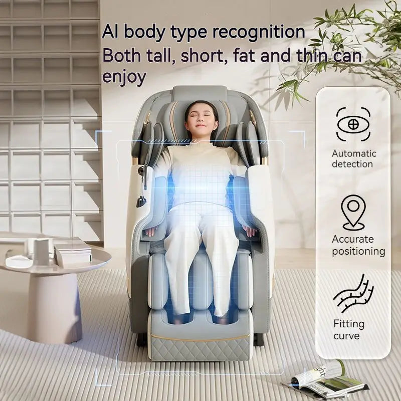 massage chair full body with airbag 3D Zero Gravity Massage Chair with Heat Therapy Foot Roller Bluetooth Music massage sofa