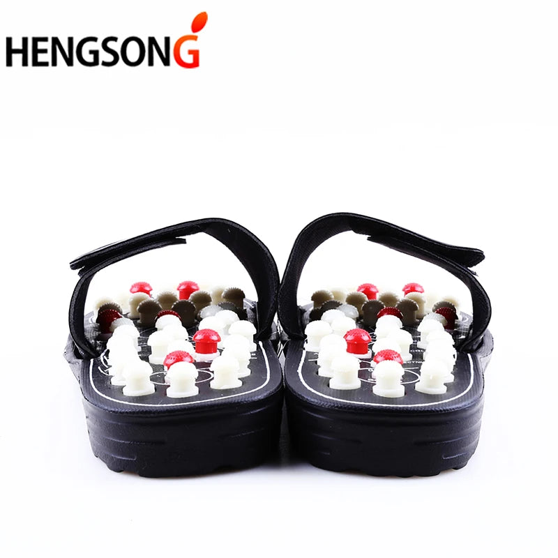 Akupressur Massage Pantoffeln Sandalen für Herren Füße Chinesische Akupressur Therapie Medizinische Rotierende Fußmassage Schuhe Unisex