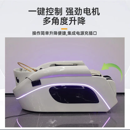 HT Automatische Intelligente Elektrische Massage-Shampoo-Liege Friseursalon Haar-Wasserkreislauf-Friseursalon-Massageliege