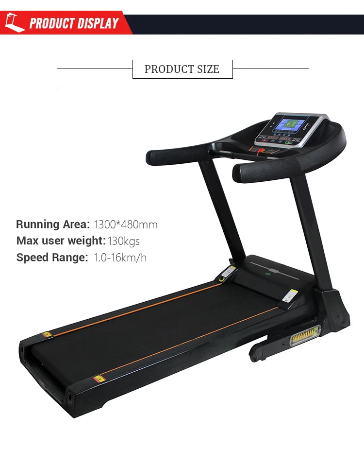 Multifunktionales Cardio-Fitness-Laufband, klappbares elektrisches Motorlaufband