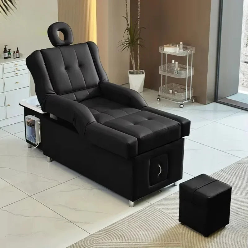Cross-border Salon Head Spa Back Lift Foot Care Hair Washing Chair Table Thai Massage Pedicure Shampoo Bed