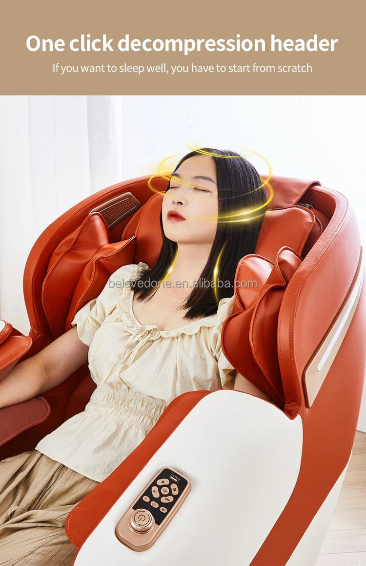 Luxuriöser, preiswerter Hifi-Bluetooth-Musik-Ganzkörper-Airbags Zero Gravity Elektrischer Pediküre-Massagesessel Massagesessel-Produkte