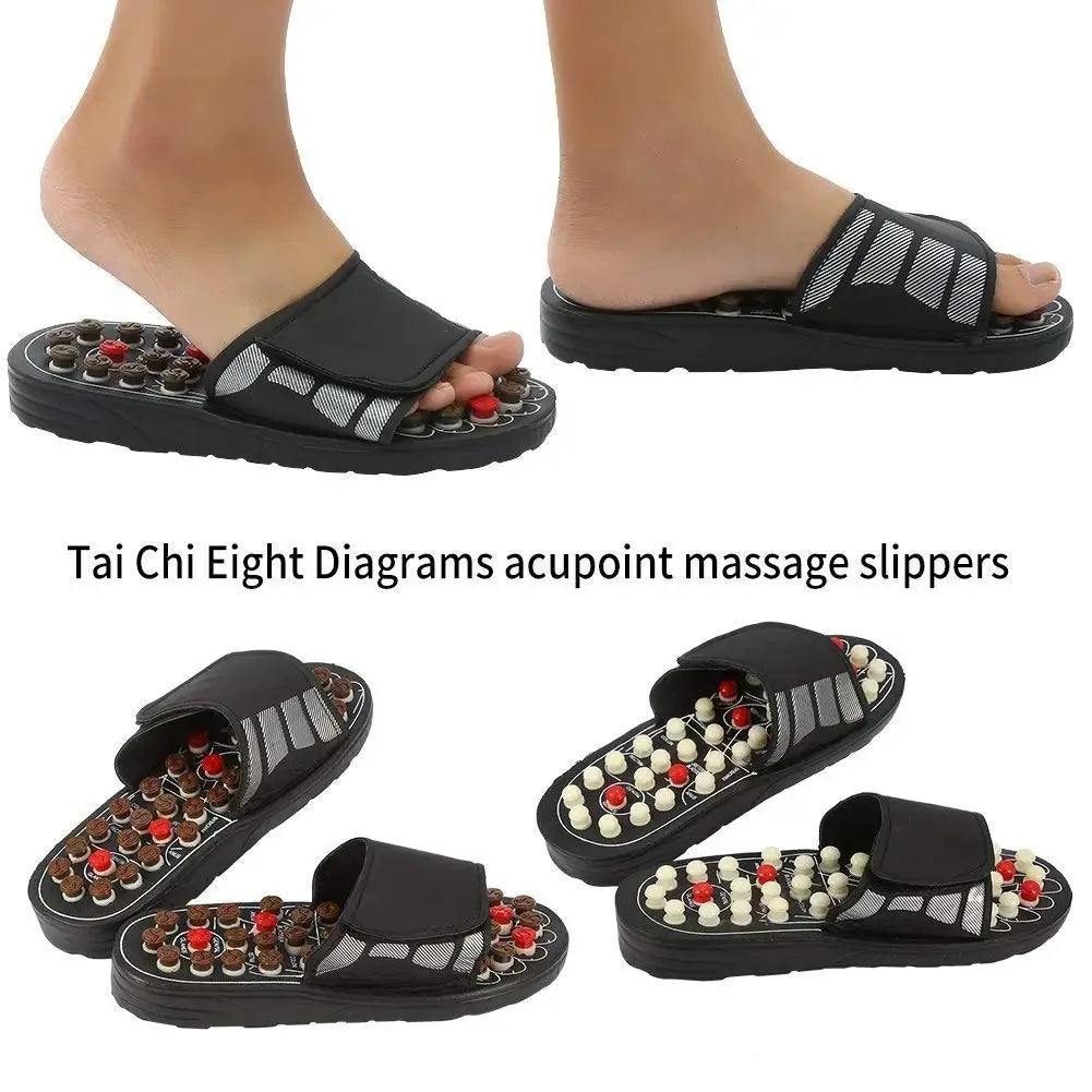 Fußmassage-Hausschuhe Akupunktur-Therapie Massage-Schuhe zur Aktivierung von Fuß-Akupunkturpunkten Reflexzonen-Fußpflege-Massage-Sandale