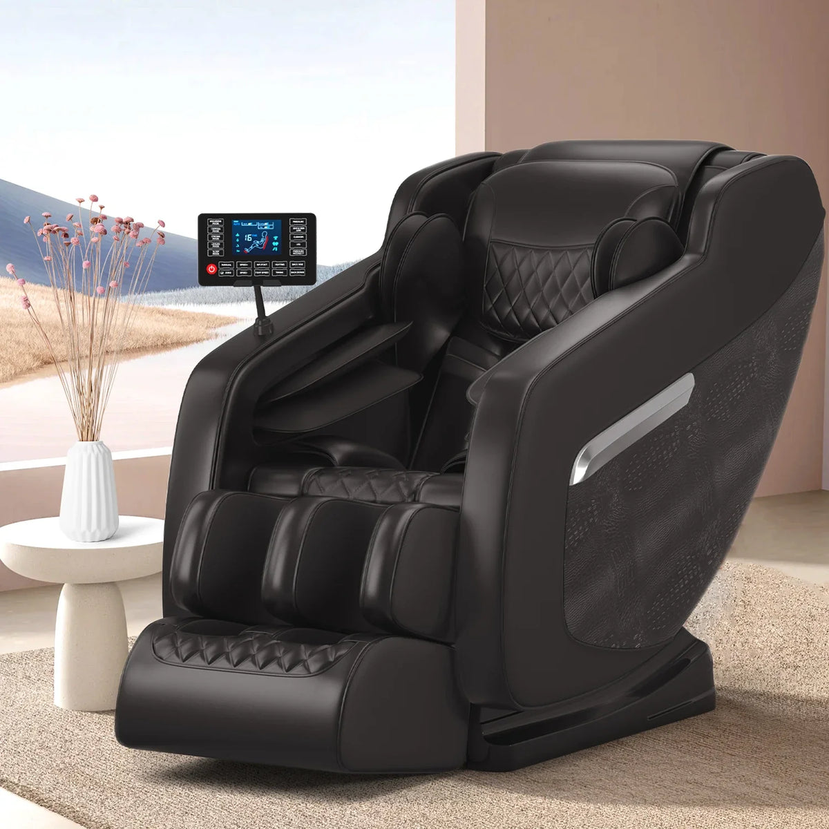 2025 7ft Professioneller Ganzkörper-Elektromassagesessel 400Lbs Kapazität 4D Massage Schwerelosigkeit Multifunktions-Heimmöbel